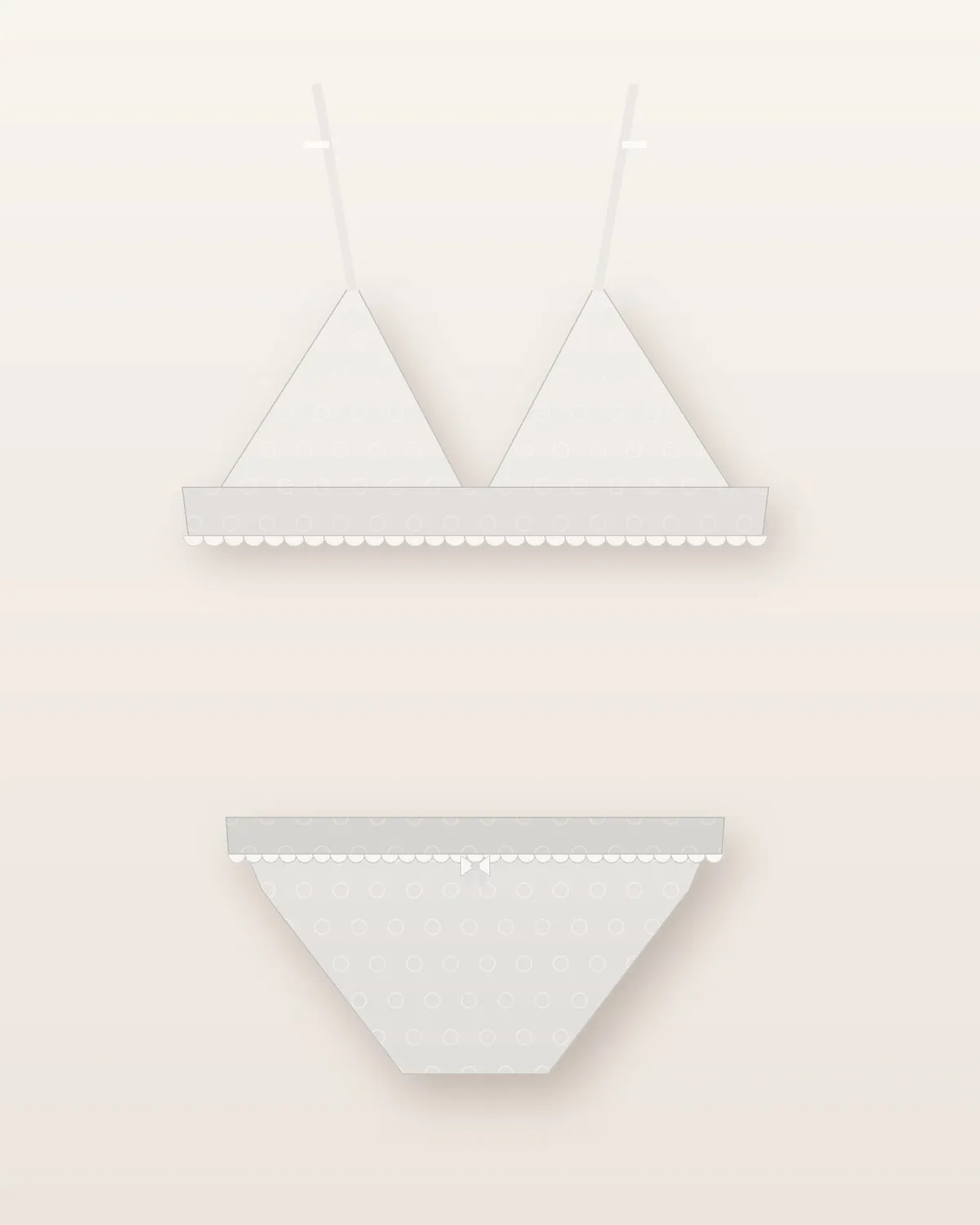 Conjunto Encaje Jazmín en Blanco