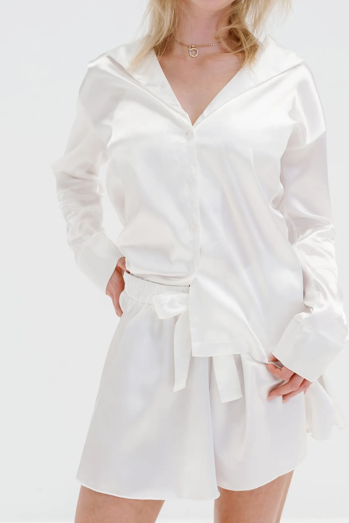 Camisa de descanso celeste · Ejemplo